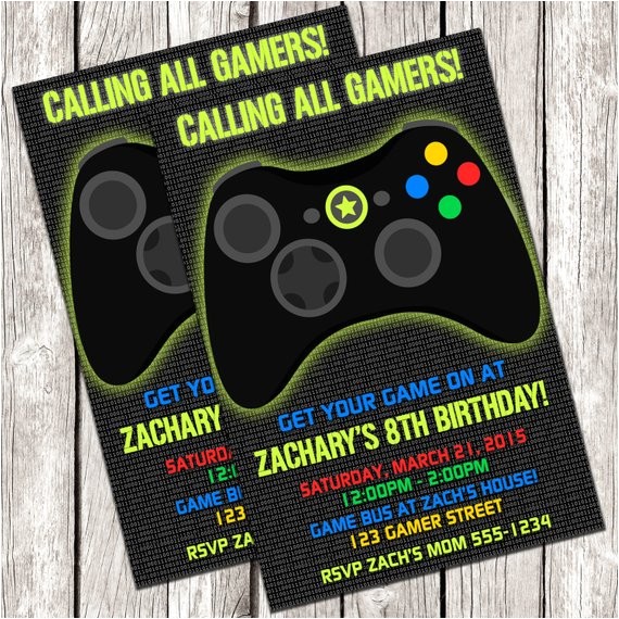 Free Printable Video Game Party Invitations Gamer Invitation Video Game Birthday Party Diy Printable Free Printable Video Game Party Invitations Gamer Invitation Video Game Birthday Party Diy Printable