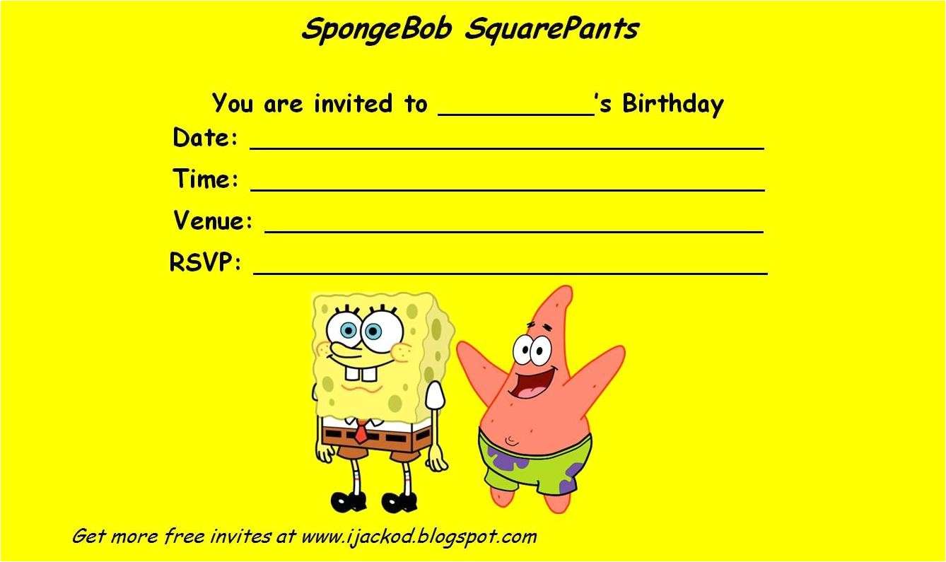 Free Spongebob Party Invitation Templates 40th Birthday Ideas Birthday Invitation Template Spongebob Free Spongebob Party Invitation Templates 40th Birthday Ideas Birthday Invitation Template Spongebob