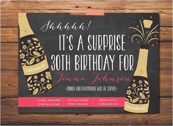 Free Surprise Birthday Party Invitations 17 Outstanding Surprise Party Invitations Designs