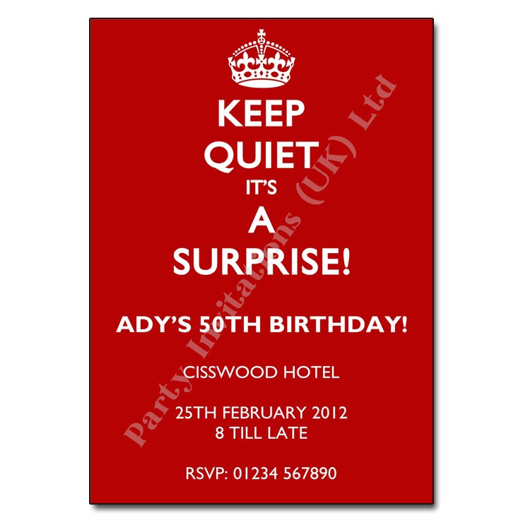 Free Surprise Birthday Party Invitations Free Printable Invitation Surprise Party orderecigsjuice