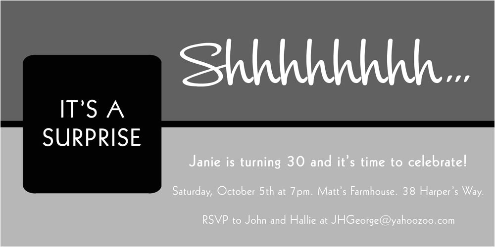 Free Surprise Birthday Party Invitations Surprise Birthday Invitations Template