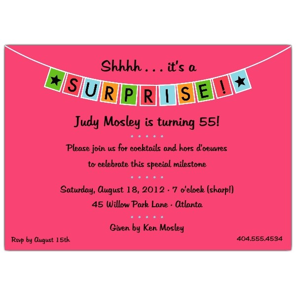 Free Surprise Birthday Party Invitations Surprise Party Invitation Template Best Template Collection