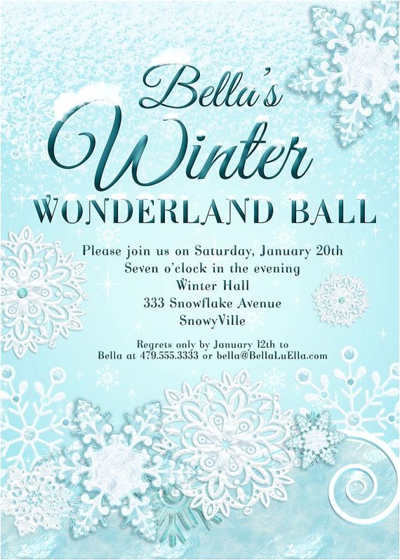 Free Winter Wonderland Party Invitations Winter Wonderland Party Winter Invitation Winter Party