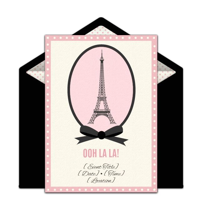 French themed Dinner Party Invitations Free Paris Invitations Birthday Ideas for Adults