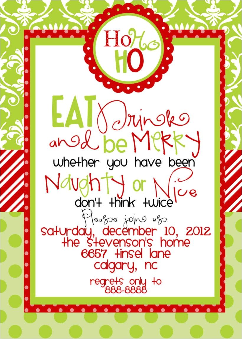 Funny Work Holiday Party Invitation Wording Funny Christmas Party Invitations Wording Christmas