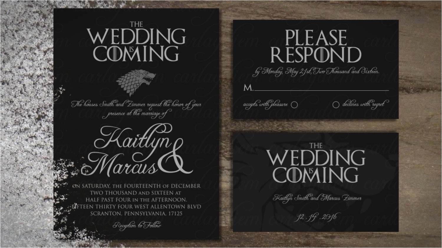 Game Of Thrones Wedding Invitations Game Of Thrones Printable Digital Wedding Invitations Invite