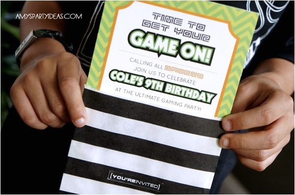 Game On Party Invitations Game On An Ulitmate Gaming Party