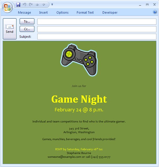 Gaming Party Invitation Template Free Download Printables Invitation Templates E Mail