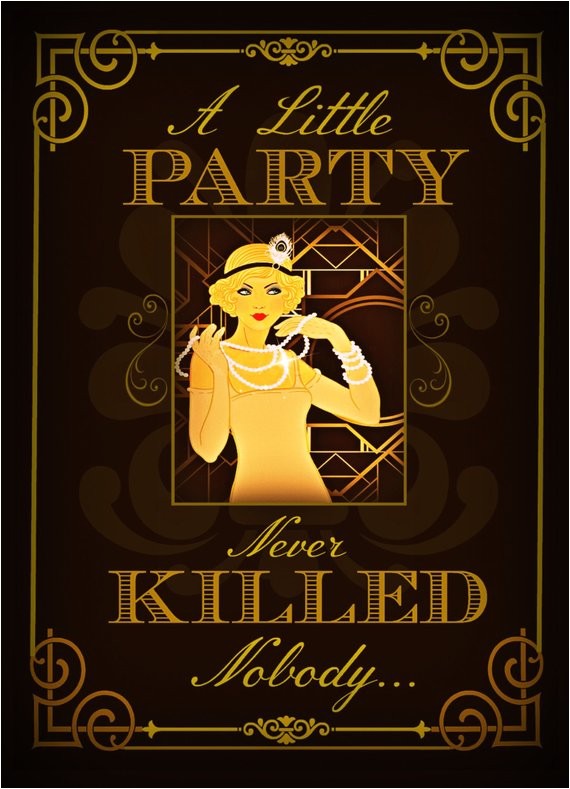 Gatsby themed Party Invitations Great Gatsby Party Invitations Gatsby themed Party Invitations Great Gatsby Party Invitations