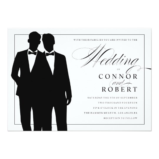 Gay Engagement Party Invitations Gay Wedding Invitation Two Grooms Silhouettes Zazzle Co Uk Gay Engagement Party Invitations Gay Wedding Invitation Two Grooms Silhouettes Zazzle Co Uk
