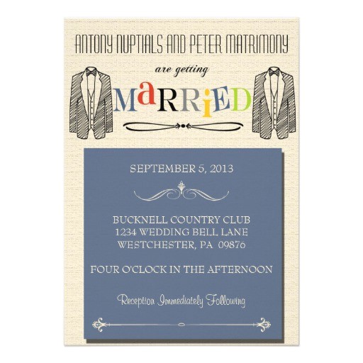 Gay Engagement Party Invitations Whimsical Font Gay Wedding Invitations Zazzle