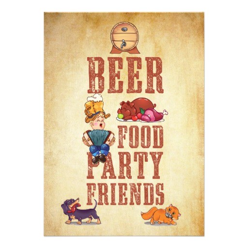 German Party Invitation Grunge Oktoberfest German Party Invitation Zazzle