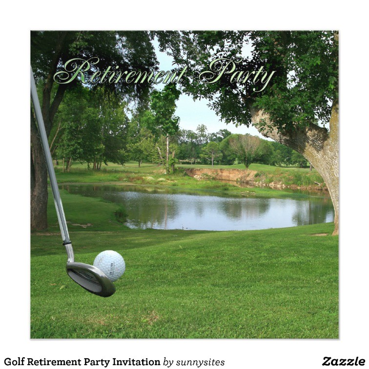 Golf Retirement Party Invitations Golf Retirement Party Invitation Zazzle