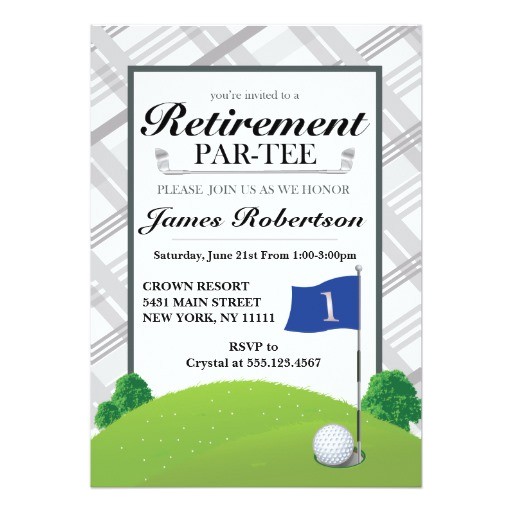 Golf Retirement Party Invitations Golf Retirement Party Invitations Zazzle