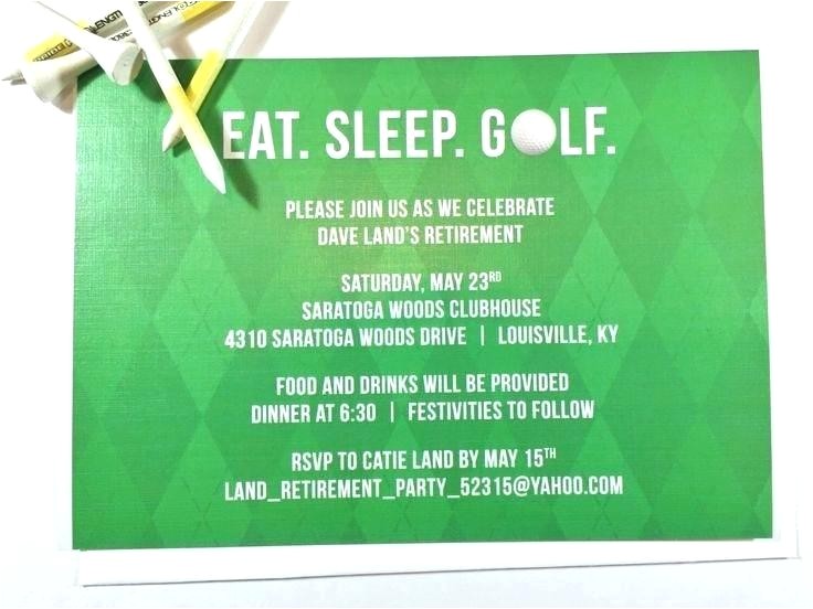 Golf Retirement Party Invitations Retirement Dinner Invitation Breathtaking Golf Retirement