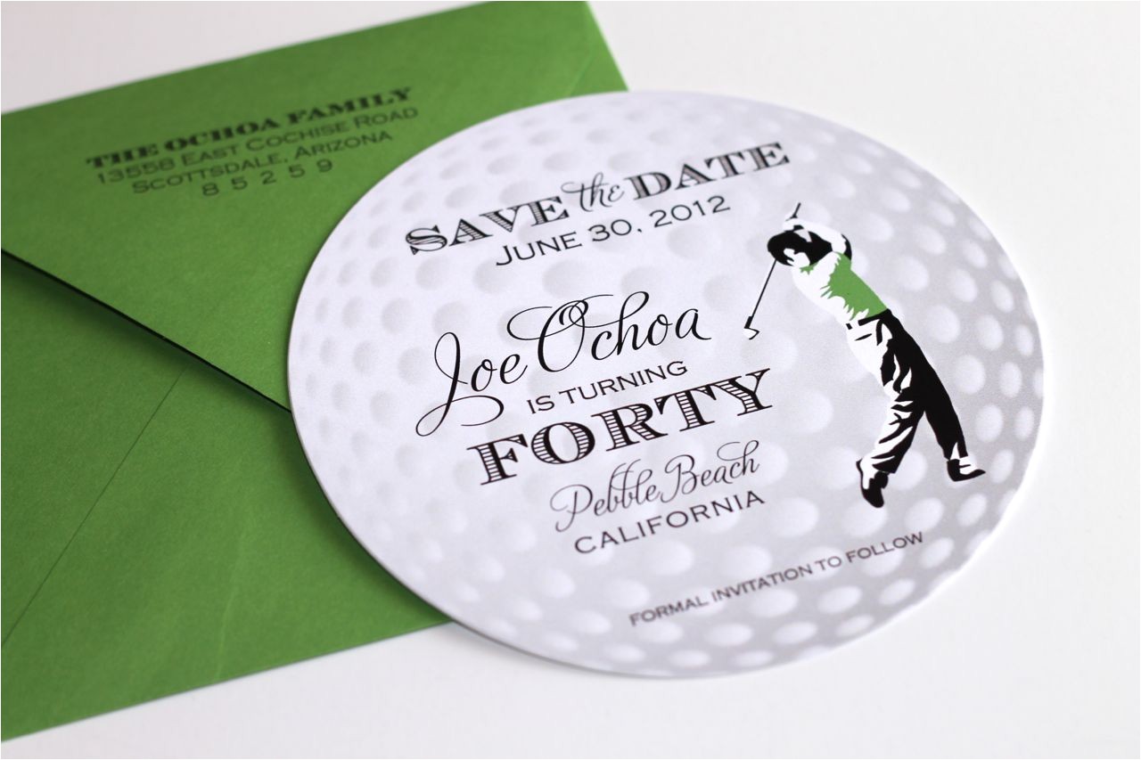 Golf themed Party Invitations 40th Birthday Golf themed Invitations Embellished Golf themed Party Invitations 40th Birthday Golf themed Invitations Embellished