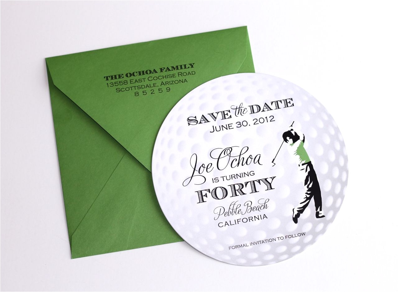 Golf themed Party Invitations 40th Birthday Golf themed Invitations Embellished Golf themed Party Invitations 40th Birthday Golf themed Invitations Embellished