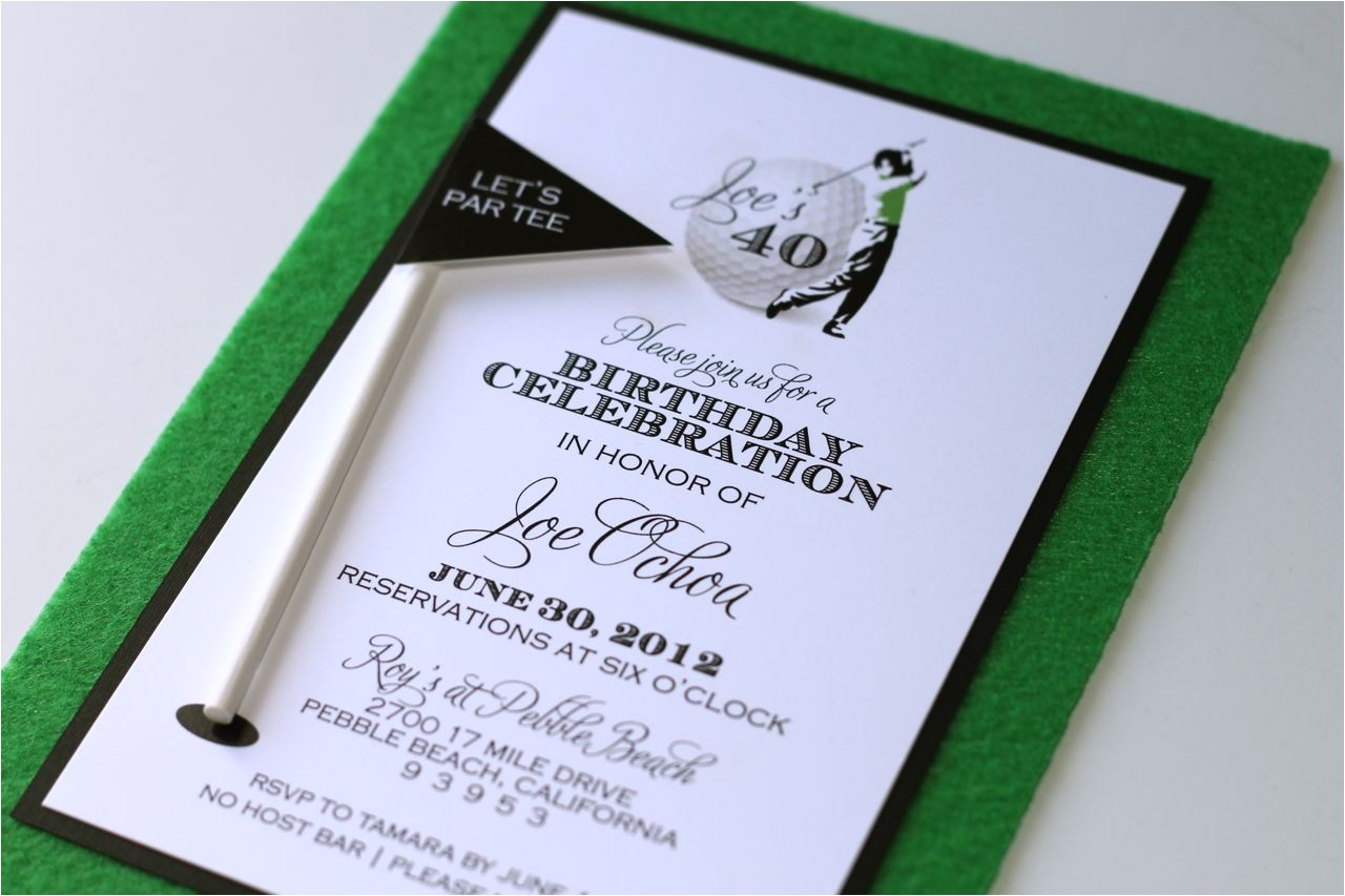 Golf themed Party Invitations Embellished Paperie 40th Birthday Golf themed Invitations Golf themed Party Invitations Embellished Paperie 40th Birthday Golf themed Invitations