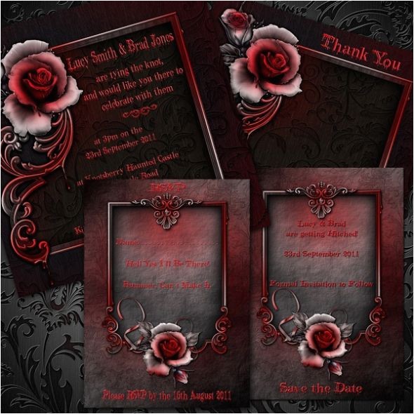 Gothic Party Invitations Wedding Invitation Wording Gothic Wedding Invitation