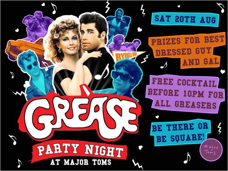 Grease Party Invites Grease Party Invitations Cimvitation