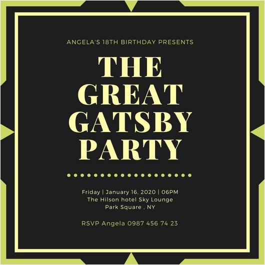 Great Gatsby Party Invitation Wording Customize 204 Great Gatsby Invitation Templates Online Great Gatsby Party Invitation Wording Customize 204 Great Gatsby Invitation Templates Online