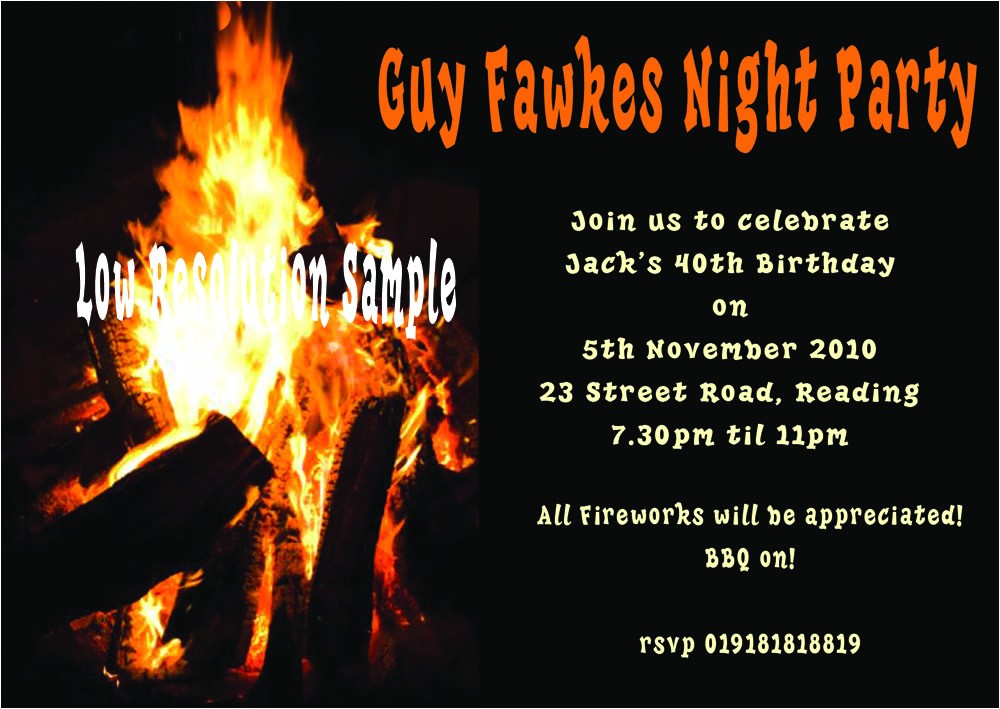 Guy Fawkes Party Invitations Real Bonfire Birthday Guy Fawkes Guy Fawkes Party Invitations Real Bonfire Birthday Guy Fawkes