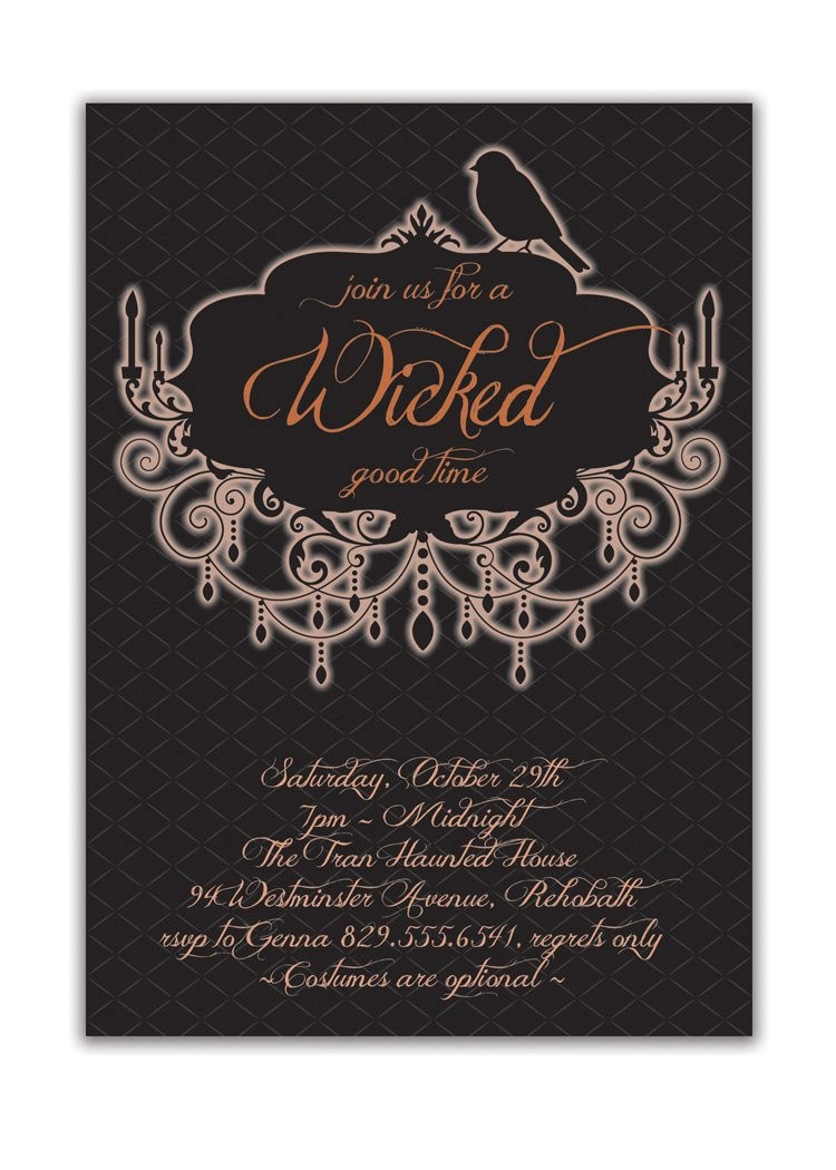 Halloween Party Invite Wording for Adults Halloween Party Invitation Adult Costume by Digibuddhapaperie