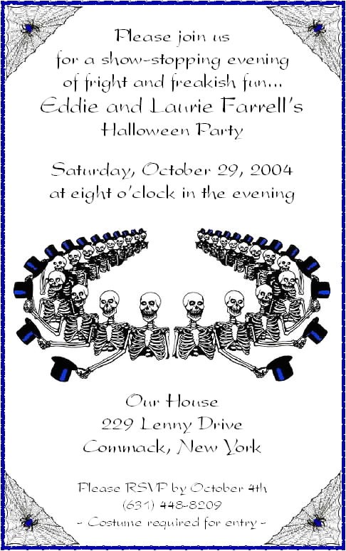 Halloween Party Invite Wording for Adults Halloween Party Invitation Wording Ideas