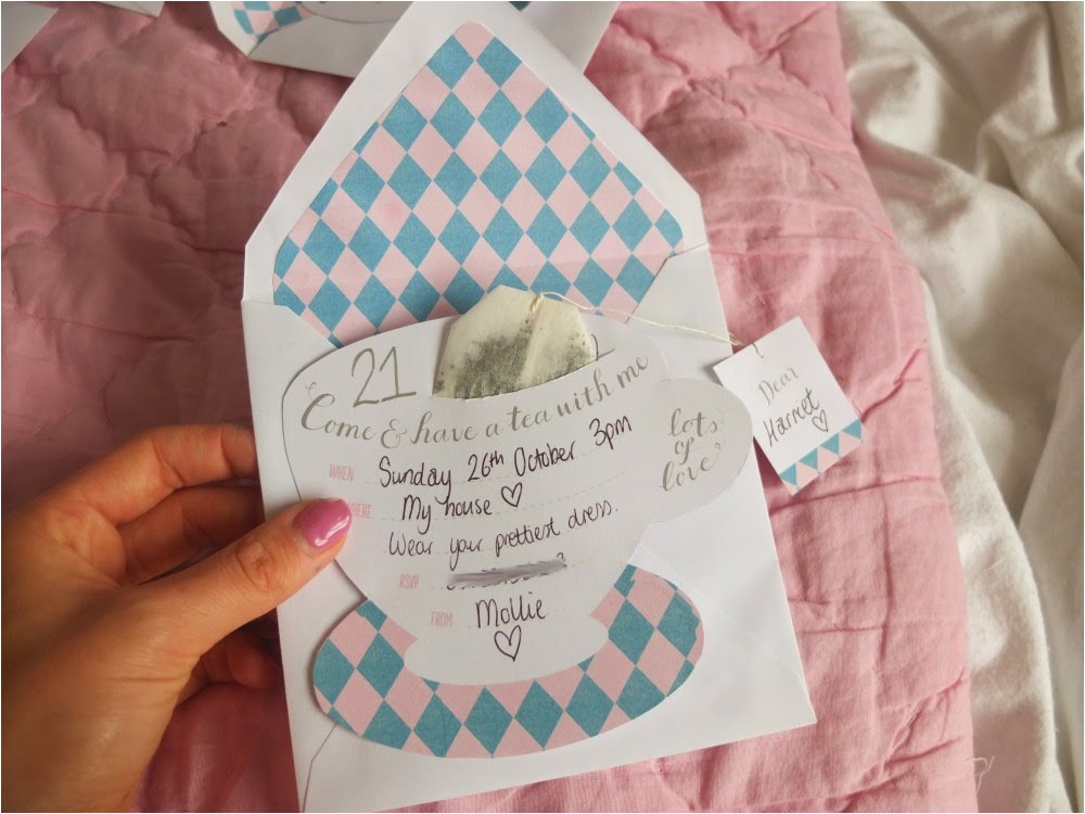Handmade Tea Party Invitations My Handmade afternoon Tea Party Invitations where 39 S Mollie