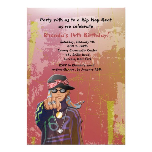 Hip Hop Dance Birthday Party Invitations 174 Hip Hop Dance Invitations Hip Hop Dance
