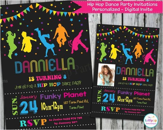 Hip Hop Party Invitations Free Dance Party Invitation Invite Personalized by Hip Hop Party Invitations Free Dance Party Invitation Invite Personalized by