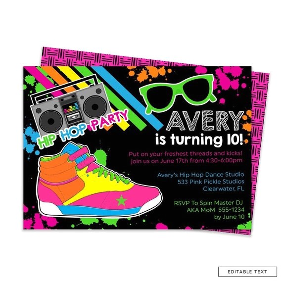 Hip Hop Party Invitations Free Hip Hop Invitation Hip Hop Party Dance Invitation Dance Hip Hop Party Invitations Free Hip Hop Invitation Hip Hop Party Dance Invitation Dance