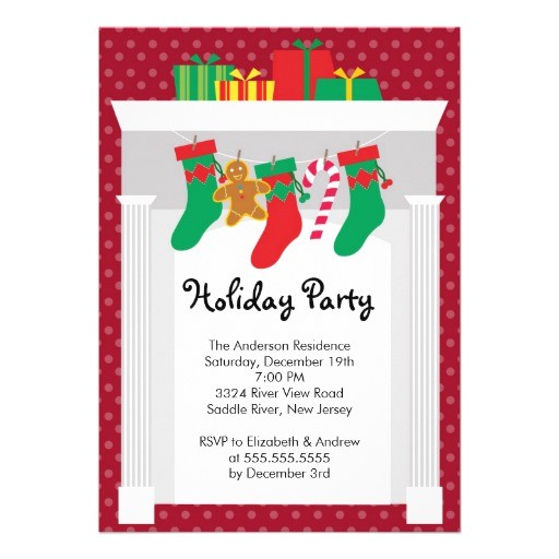 Holiday Open House Party Invitations Christmas Open House Christmas Holiday Party Invitation Zazzle