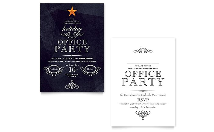 Holiday Party Invitation Templates Publisher Office Holiday Party Invitation Template Word Publisher