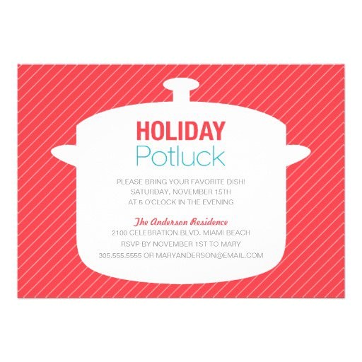 Holiday Potluck Party Invitation Wording Holiday Potluck Invitation Wording