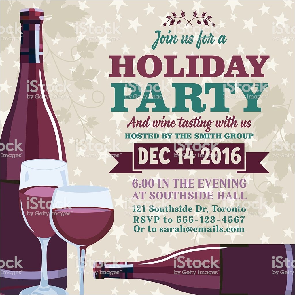Holiday Wine Tasting Party Invitations Holiday Party Invitation Template with Wine Tasting Stock Holiday Wine Tasting Party Invitations Holiday Party Invitation Template with Wine Tasting Stock