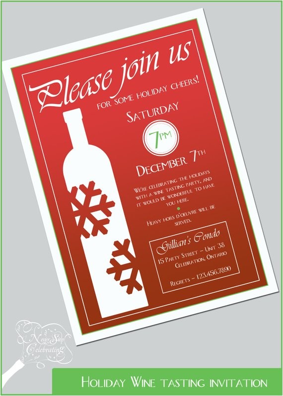 Holiday Wine Tasting Party Invitations Holiday Wine Tasting Invitation by Neverstopcelebrating On Holiday Wine Tasting Party Invitations Holiday Wine Tasting Invitation by Neverstopcelebrating On