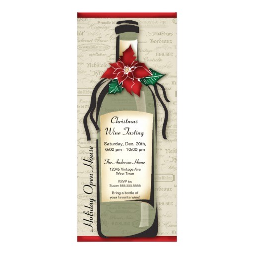 Holiday Wine Tasting Party Invitations Wine Varietal and Whimsical Bottle Holiday Party 4×9 25 Holiday Wine Tasting Party Invitations Wine Varietal and Whimsical Bottle Holiday Party 4×9 25