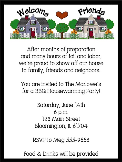 Housewarming Party Invitation Wording for Gifts Neighborhood Housewarming Party Invitations