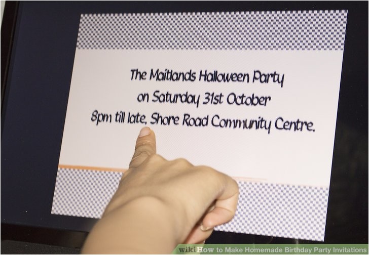How to Make Homemade Birthday Party Invitations 3 Ways to Make Homemade Birthday Party Invitations Wikihow