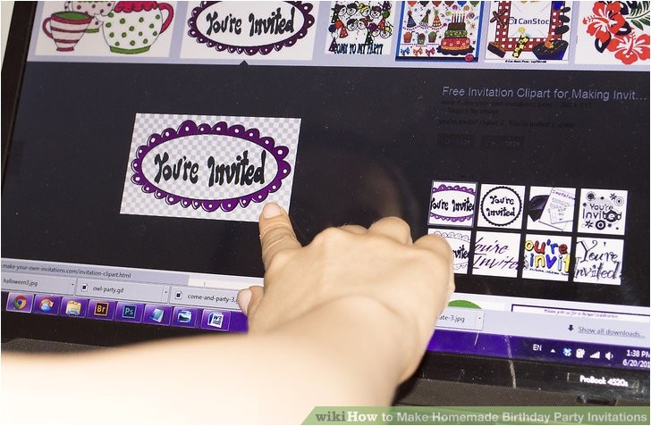 How to Make Homemade Birthday Party Invitations 3 Ways to Make Homemade Birthday Party Invitations Wikihow