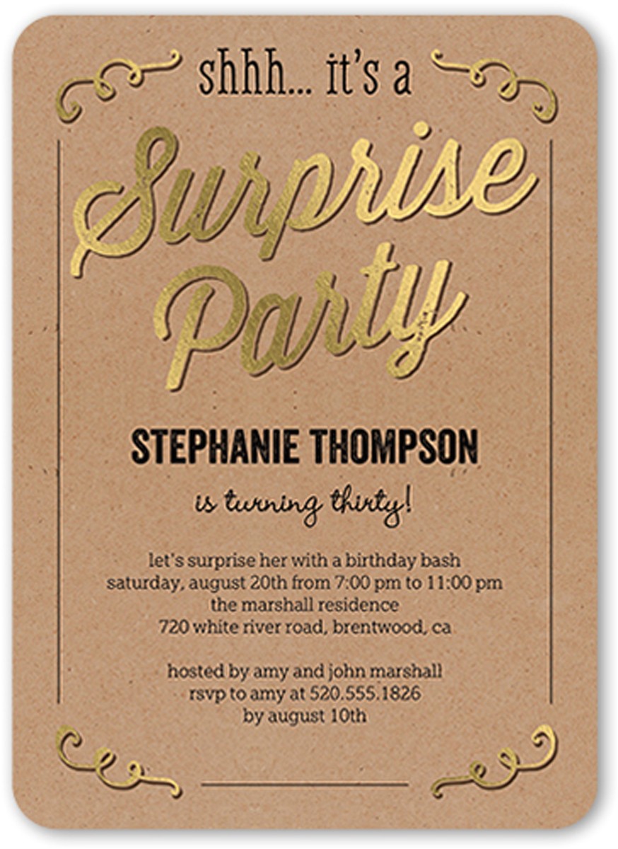 How to Write A Surprise Birthday Party Invitation 6 Create Your Own Birthday Invitations Birthday Party