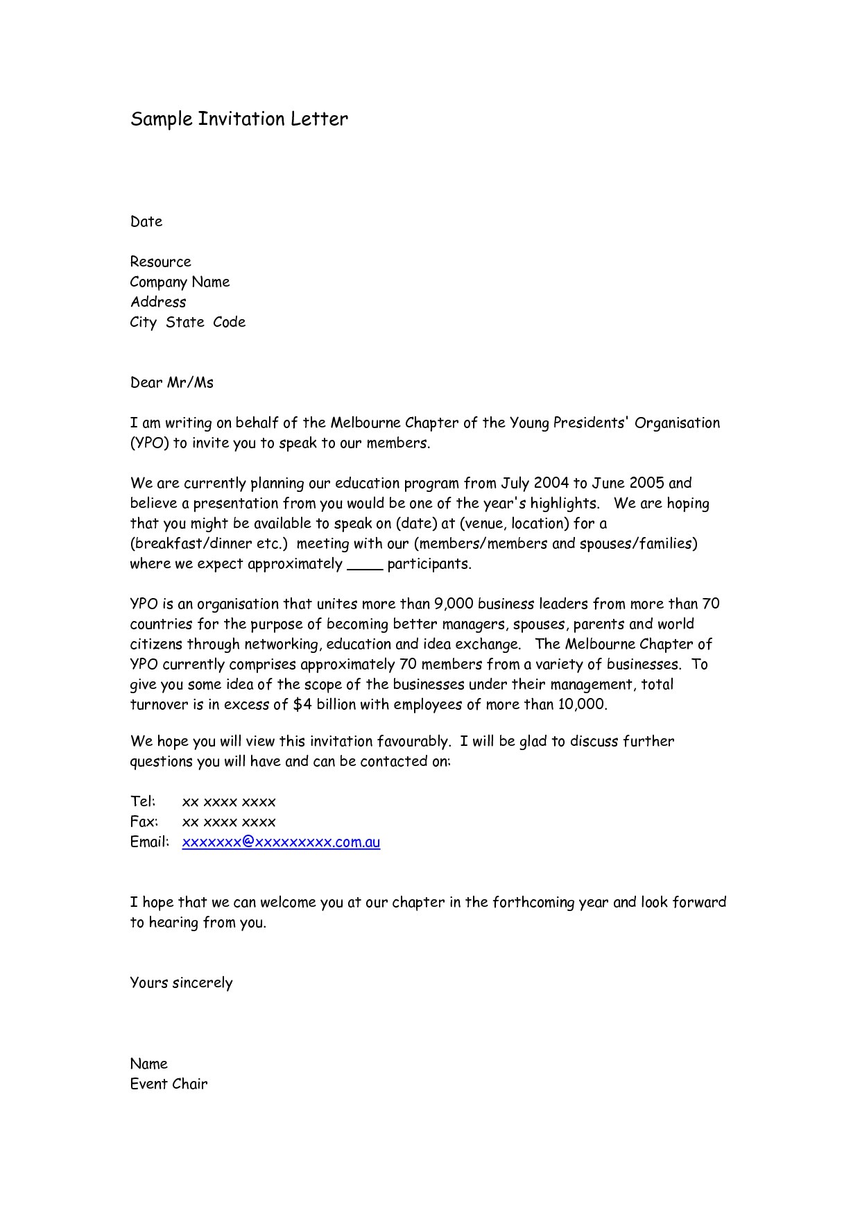 How to Write An Invitation to A Dinner Party Business Dinner Invitation Letter format Templates