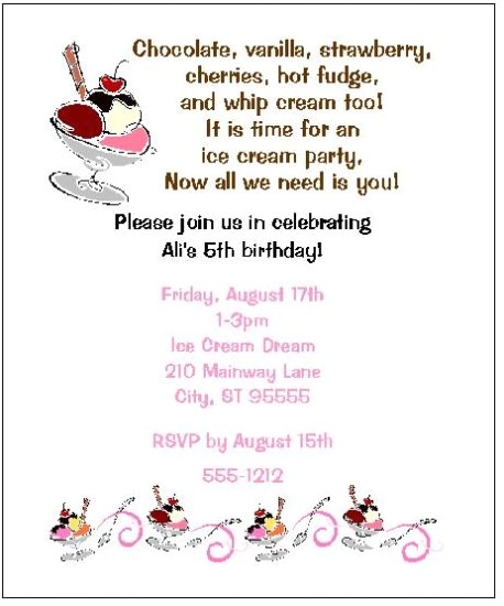 Ice Cream Sundae Party Invitations 8 Personalized Ice Cream Sundae Party Birthday Invitations Ice Cream Sundae Party Invitations 8 Personalized Ice Cream Sundae Party Birthday Invitations