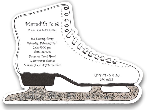 Ice Skating Party Invitations Free Printable Ice Skating Birthday Invitations Ideas Bagvania Free