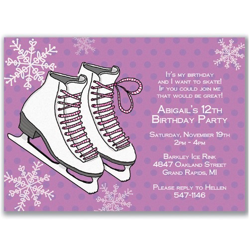 Ice Skating Party Invitations Free Printable Ice Skating Birthday Party Invitations Dolanpedia