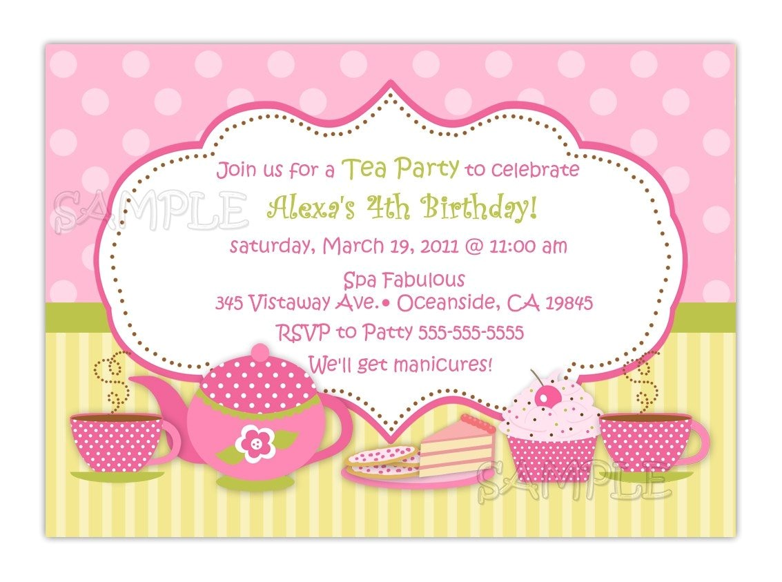 Images Of Tea Party Invitations Tea Party Birthday Invitation You Print Images Of Tea Party Invitations Tea Party Birthday Invitation You Print