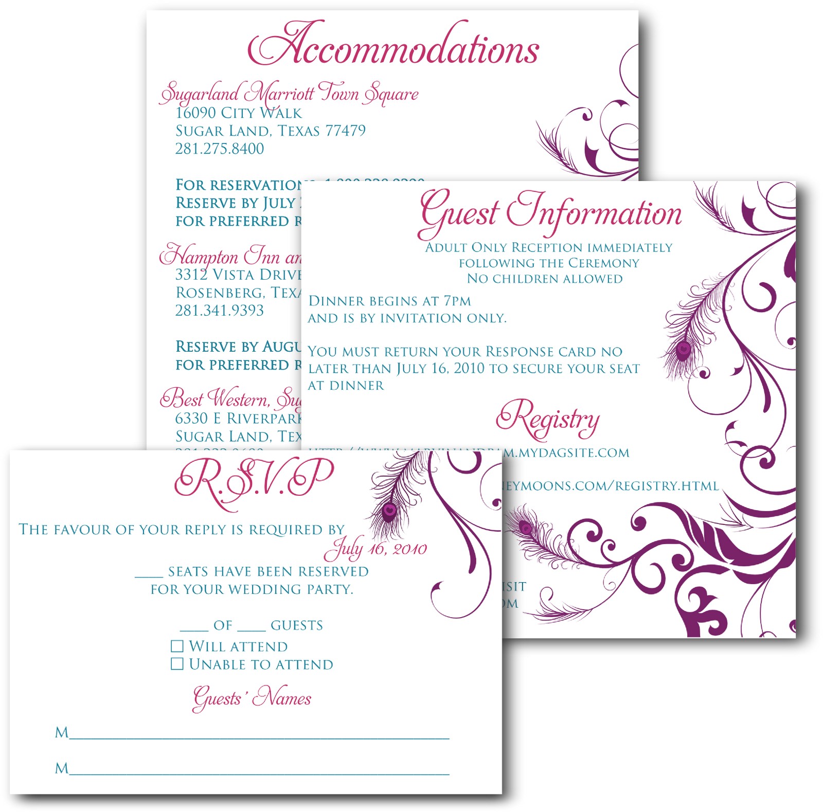 Inserts for Wedding Invites Wedding Invitations and Inserts Google Search Wedding