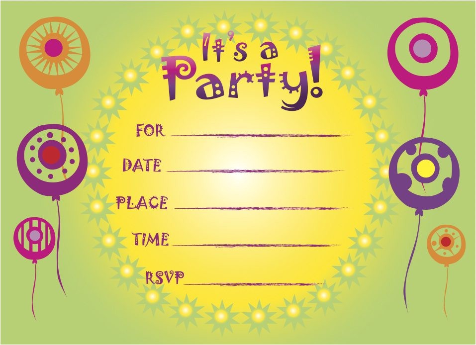 Internet Party Invitations Free Printable Party Invitations Online Cimvitation