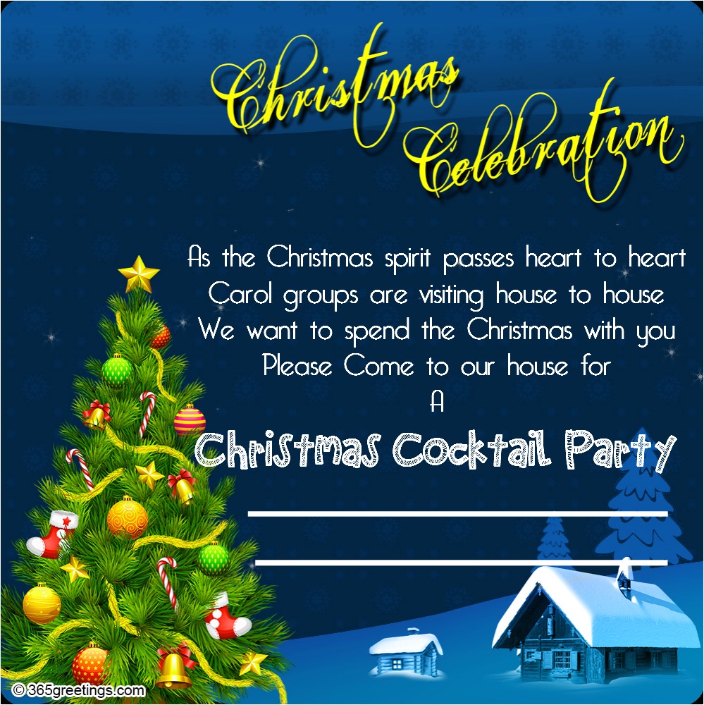 Invitation for the Christmas Party Christmas Invitation Template and Wording Ideas